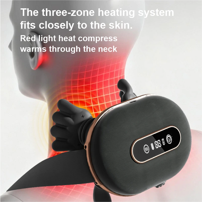 YLSM004 LCD Display Hand Neck and Shoulder Massager