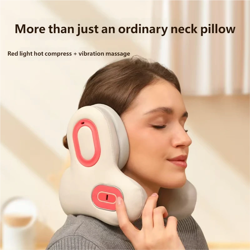 YLSM032 Soft Neck and Shoulder Relax Pillow with Wireless Music Connection Ergonomic for Better Sleep and Muscle Comfort Massager