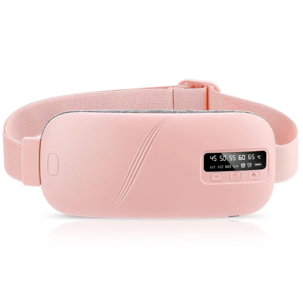 YLSM017 5-level Hot Compress 4-level Vibration, Graphene Warm Belt for Back and Abdomen Screen Display Soft Cotton