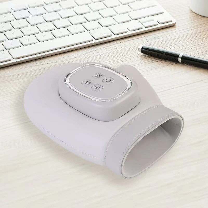 YLSM046 Rechargeable Glove‑Style Hand Massager, Airbag Hand Massager with Constant‑Temperature Heating, 5 Intensity Levels and 3 Massage Modes for Home and Office Use