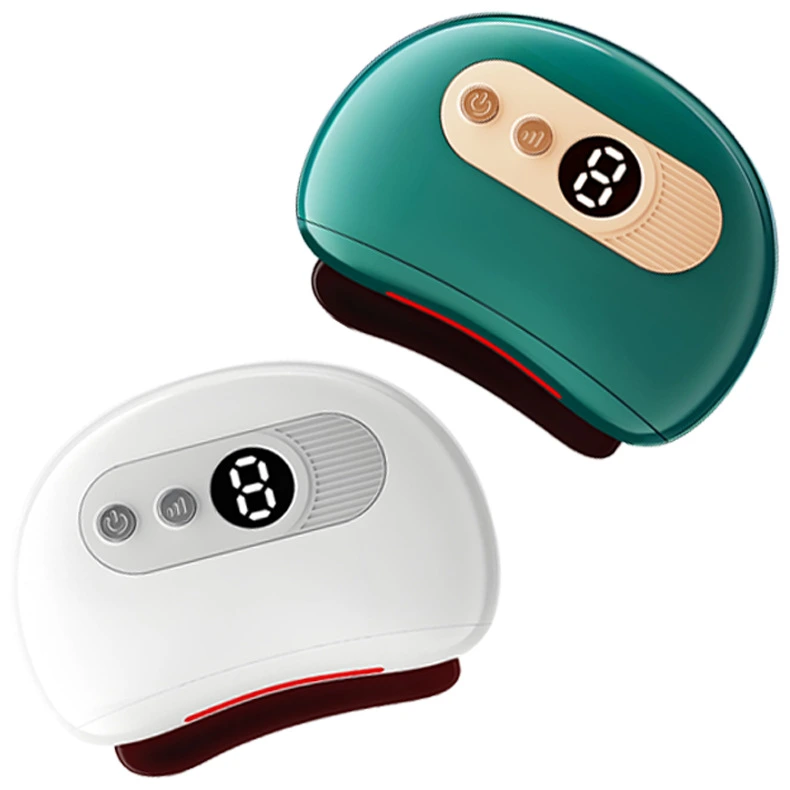 YLSM065 Portable Rechargeable Electric Gua Sha Massager, Vibrating Massage Device for Face, Hand and Body Meridian Dredging